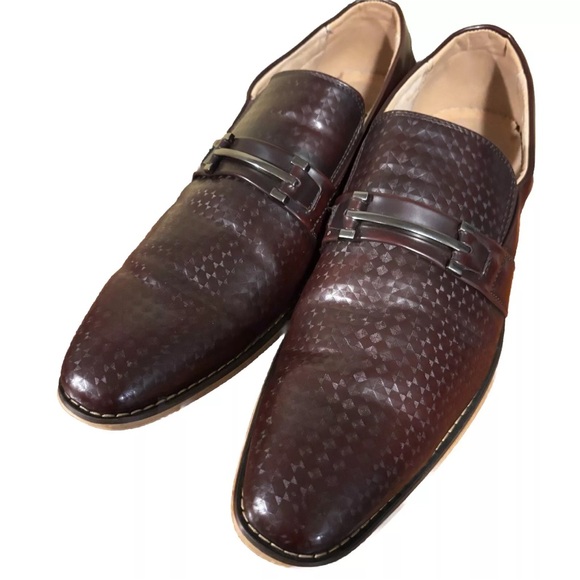 Masimo Men’s Dress Loafers Size 11 Brown Leather - Picture 2 of 7